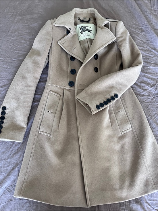 Burberry Jackets & Blazers - Burberry Beige Double-Breasted Trench Coat